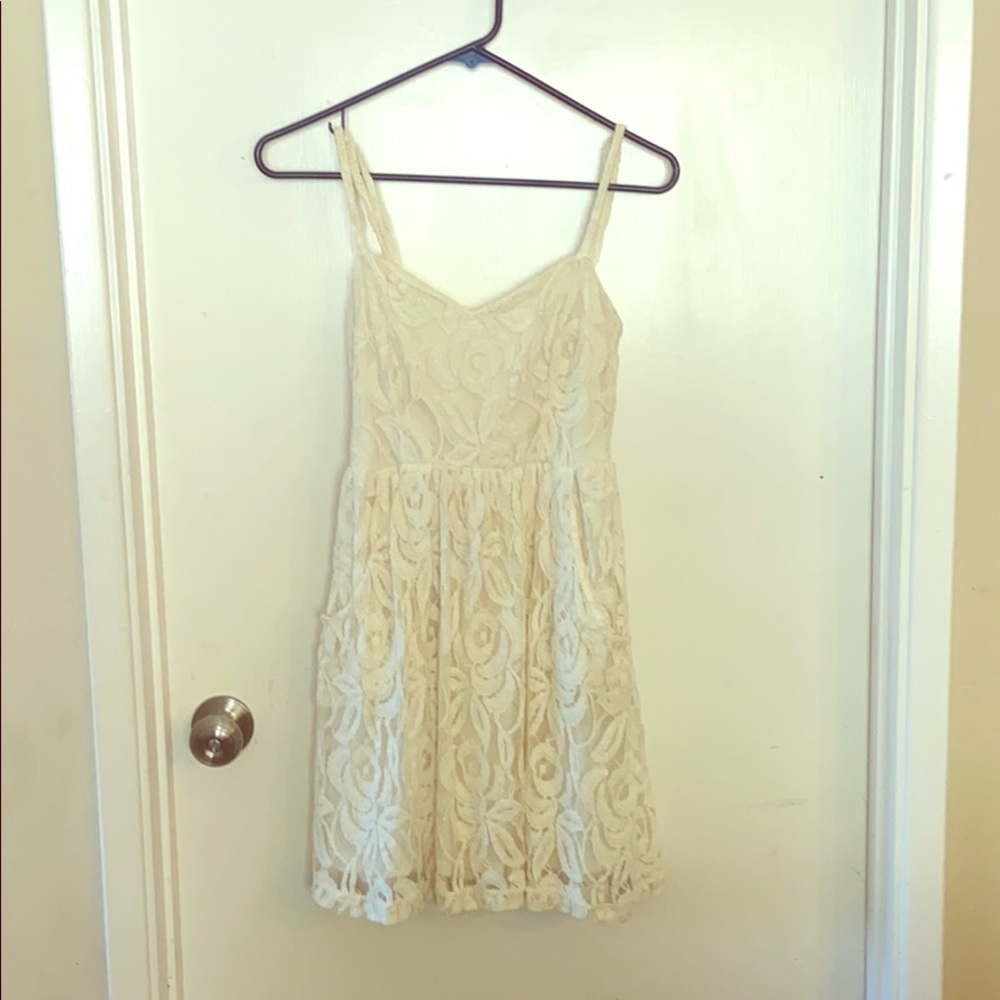 White lace summer dress- size Small